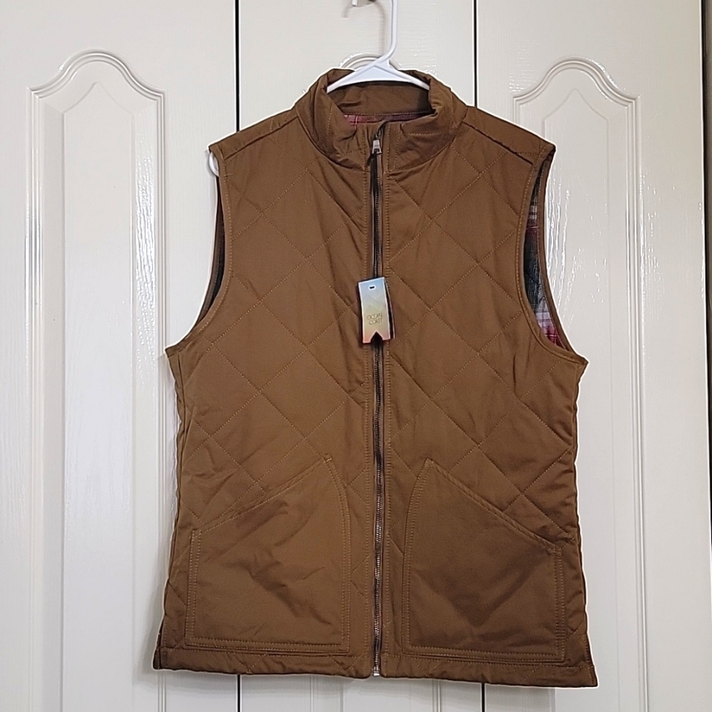 NWT Men's Ocean Coast quilted zip vest